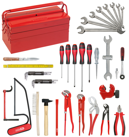 Composition d'outils Sanitaire-Chauffage en caisse métallique - 47 pièces KS TOOLS - 116.0147