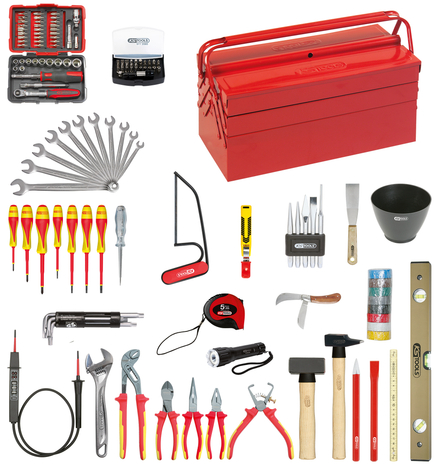 Caisse à outils isolés 1000V - 137 pcs KS TOOLS - 117.0200
