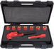 Coffret de douilles isolées 1000V 1/2'' avec cliquet et rallonge - 9 pcs KS TOOLS - 117.0600
