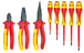 Jeu de pinces et tournevis à poignée bi-composant - 8 pcs KS TOOLS - 117.1105