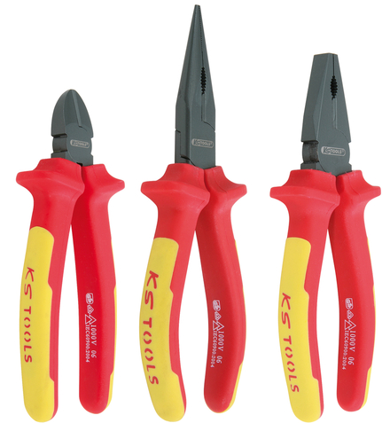 Jeu de 3 pinces isolées ERGOTORQUE® KS TOOLS - 117.1110