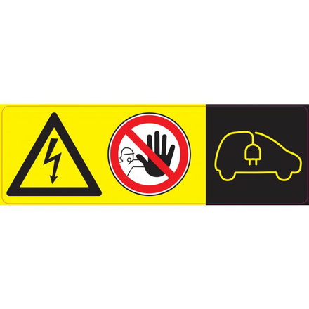 Lot d'étiquettes temporaires véhicule accidenté à coller sur pare brise, 10 pcs KSTOOLS - 117.1437