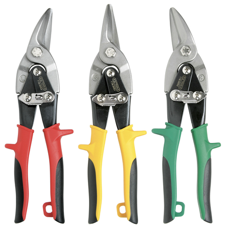 Jeu de 3 cisailles à tôles KS TOOLS - 118.0050