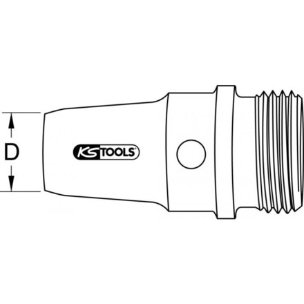 Découpe-joints à visser en acier, filetage M12, Ø 5 mm KSTOOLS - 1290105