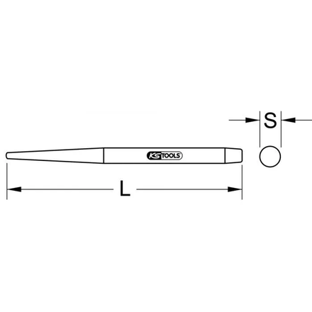 Chasse-goupille traversant, 11x110 mm KSTOOLS - 1292161