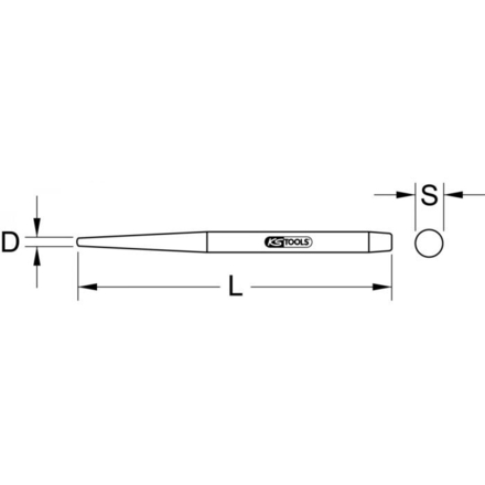 Pointeau de montage, 14x315 mm KSTOOLS - 1292196