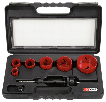 Coffret de 6 scies cloches, Diam.22 à 68 mm KS TOOLS - 129.5550