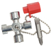 Mini clé universelle pour armoire éléctrique, 45x45 mm KS TOOLS - 130.1010