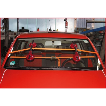 Jeu de ventouses double pour vitre ou pare-brise et sangle KSTOOLS - 1401010