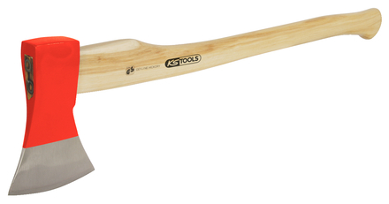 Hache à fendre, tete 1250 G, manche HICKORY maintenu avec coins en acier KS TOOLS - 140.2066