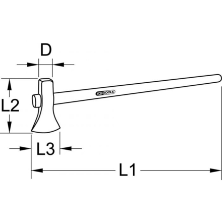 Merlin, tête 3000 g, L.890 mm KSTOOLS - 1402070