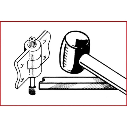 Jeu d'outils pour démontage de charnières de porte, 4 pièces KSTOOLS - 1402190