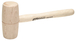 Maillet bois 300g - tête Diam.60mm - avec manche frêne galbé KS TOOLS - 140.5232