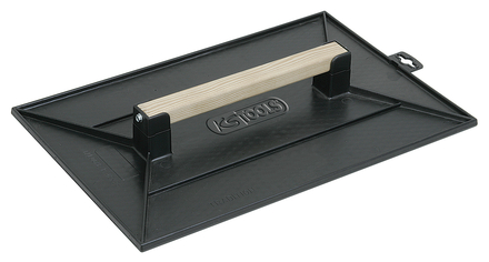 Taloche plastique noire - Poignée bois - Plateau alvéolé - 200x120 mm KS TOOLS - 144.0526