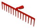 Râteau forgé - 16 dents droites - Manche bois KS TOOLS - 144.0752