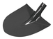 Pelle Alsace avec rebords - Sans manche - 28 cm KS TOOLS - 144.0811