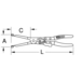 Pince pour colliers d'échappement, 0-50 mm KSTOOLS - 1501560