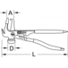 Pince pour masses d’équilibrage adhésives, L.225 mm KSTOOLS - 1502097