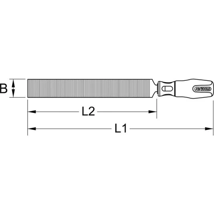 Grattoir droit manche bois, lame L.200 mm KSTOOLS - 1503254