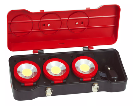 Coffret de 3 projecteurs LEDs 3W KS TOOLS - 150.4314