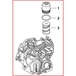 Clé pour filtre à huile de boite de vitesses DSG pour moteur Common Rail, 1/2'' - 24 mm - L.101 mm KSTOOLS - 1509202