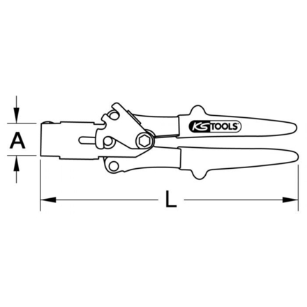 Pince pour chevilles à expansion, L. 230 mm KSTOOLS - 1509580