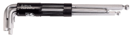 Jeu de 8 clés mâles 6 pans à tête sphérique extra-longues, 2 à 10 mm KS TOOLS - 151.2180
