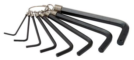 Jeu clés mâles 6 pans sur anneau, 8 pièces KS TOOLS - 151.3250