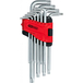 Jeu de 10 clés mâles TORX® percé longues, TB8 à TB50 KSTOOLS - 151.4820