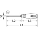 Tournevis INOX Fente, 6 mm - L. 100 mm KSTOOLS - 1531005