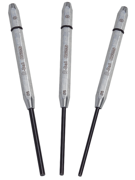 Jeu de 3 chasse-axes avec système R-Ball - en trousse KS TOOLS - 156.0640