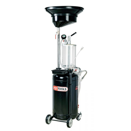 Récupérateur d’huile par gravité et aspiration 90L avec bol de contrôle KSTOOLS - 160.0023