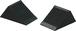 Paire de cales roues caoutchouc VL 105 x 75 x 75 mm KS TOOLS - 160.0382