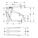 Grue mobile pliante standard, capacité 1 t KSTOOLS - 1610020
