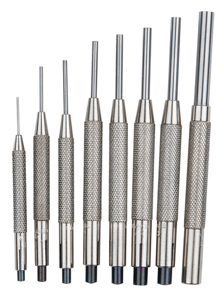 Jeu de chasse-goupilles avec douilles de guidage - 8 pièces KS TOOLS - 162.2310