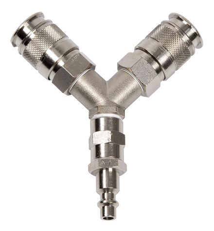 Raccord pneumatique Y pour connecter 2 outils pneumatiques KS TOOLS - 165.0117