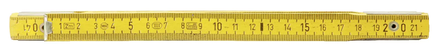 Mètre pliant jaune en bois, L.2 m KS TOOLS - 300.0060