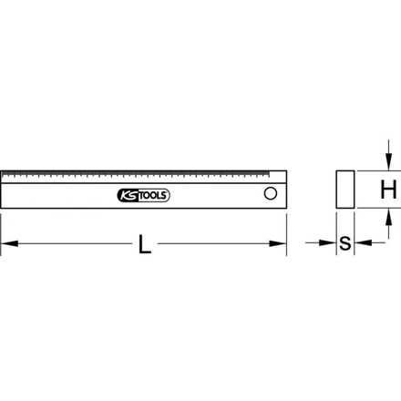 Règle de précision, L.500 mm KSTOOLS - 3000122