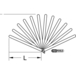 Jauges du jeu radial de piston, 13 lames, 0,05-1 mm KSTOOLS - 3000618