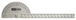Reglet d'angle en inox, L.400 mm KS TOOLS - 300.0701