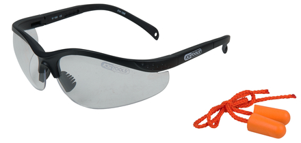 Lunette de protection - Transparente avec bouchons d'oreille KS TOOLS - 310.0176
