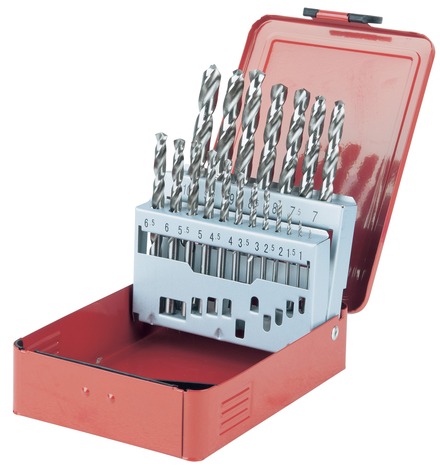 Coffret de 19 forets HSS-G meulés, Diam.1,0-10,0 mm KS TOOLS - 330.2610