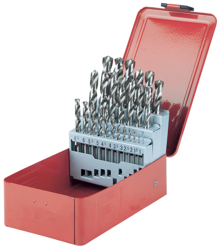 Coffret de 25 forets HSS-G meulés, Diam.1,0-13,0 mm KS TOOLS - 330.2613