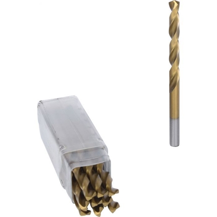 Lot de 10 forets HSS-Tin au titane, Ø6,4 mm KSTOOLS - 3304064