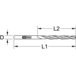 Foret HSS-Tin au titane, Ø14,5 mm KSTOOLS - 3304145