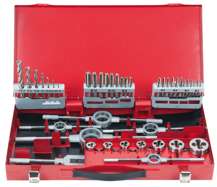 Coffret de jeux de tarauds, filières et forets - 44 pcs KS TOOLS - 331.0644