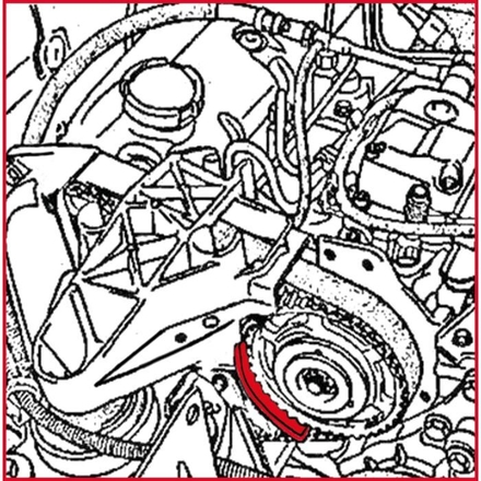 Outil de blocage de douille de pompe à injection - Renault 1.9 Dti KSTOOLS - 4009016