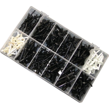 Assortiment de rivets plastiques, 235 pcs KSTOOLS - 4200905