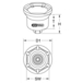 Douille 6 pans pour écrou de moyeu IVECO, 98 mm KSTOOLS - 4500200