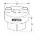 Douille pour boulons de ressorts à lames pour Volvo, 27 mm KSTOOLS - 4500242